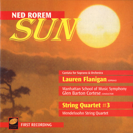 Review of Rorem Sun, String Quartet No. 3