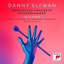 Review of ELFMAN Percussion Concerto. Wunderkammer (Colin Currie)