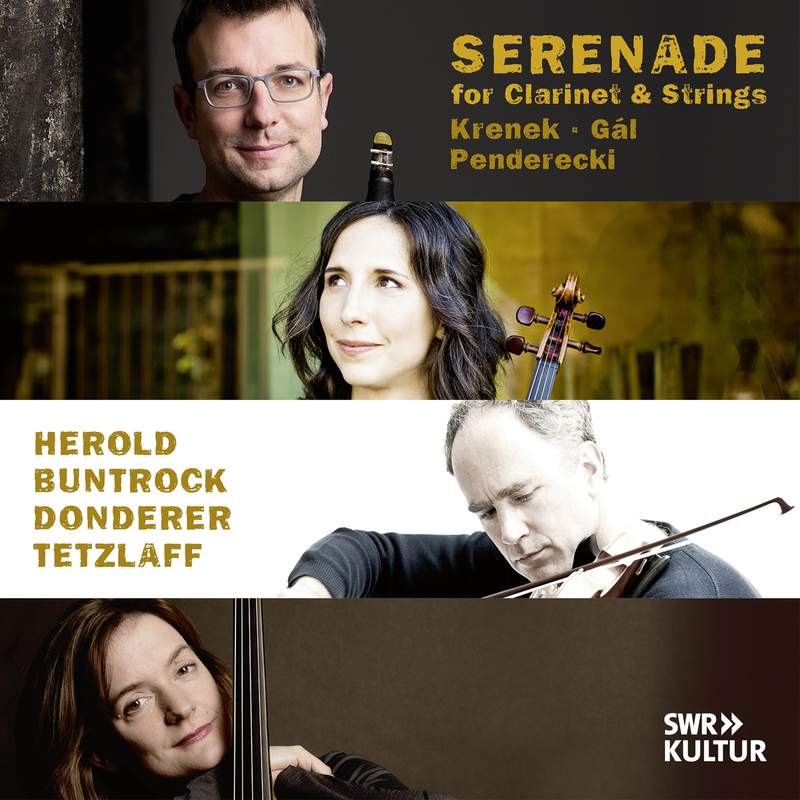 Review of Serenade - Works for Clarinet and Strings by Krenek, Gál and Penderecki