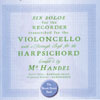 Review of Handel Sonatas for Cello