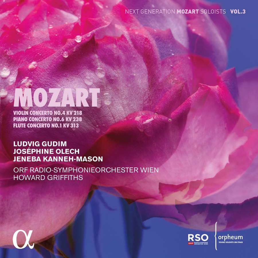 ALPHA882. MOZART Violin Concerto No 4. Piano Concerto No 6. Flute Concerto No 1