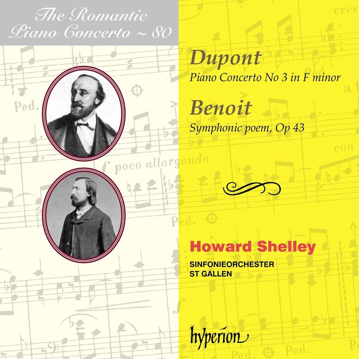 CDA68264. The Romantic Piano Concerto, Vol 80 (Howard Shelley)
