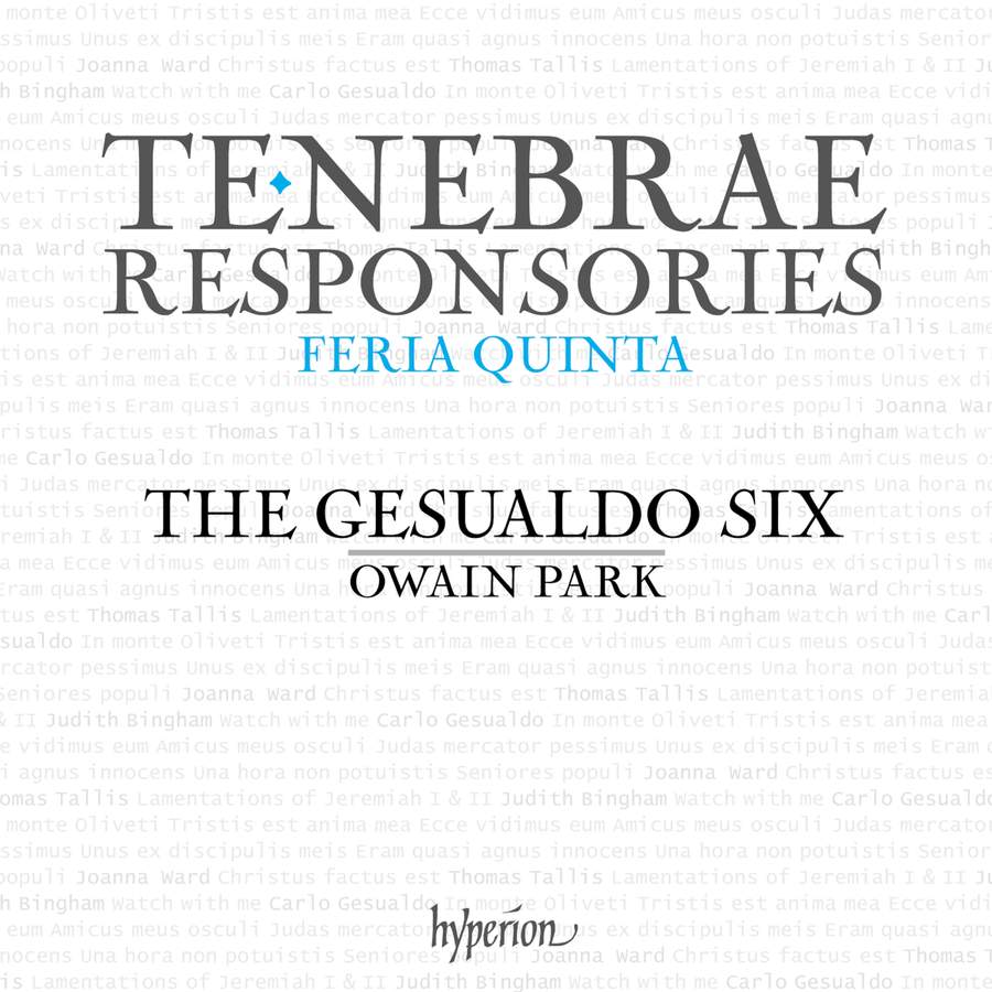 CDA68348. GESUALDO Tenebrae Responsories for Maundy Thursday (The Gesualdo Six)