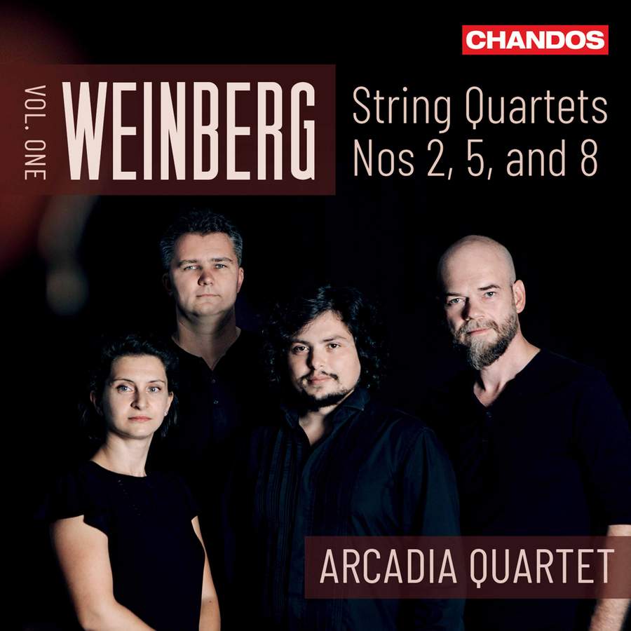 CHAN20158. WEINBERG String Quartets Nos 2, 5 & 8 (Arcadia Quartet)