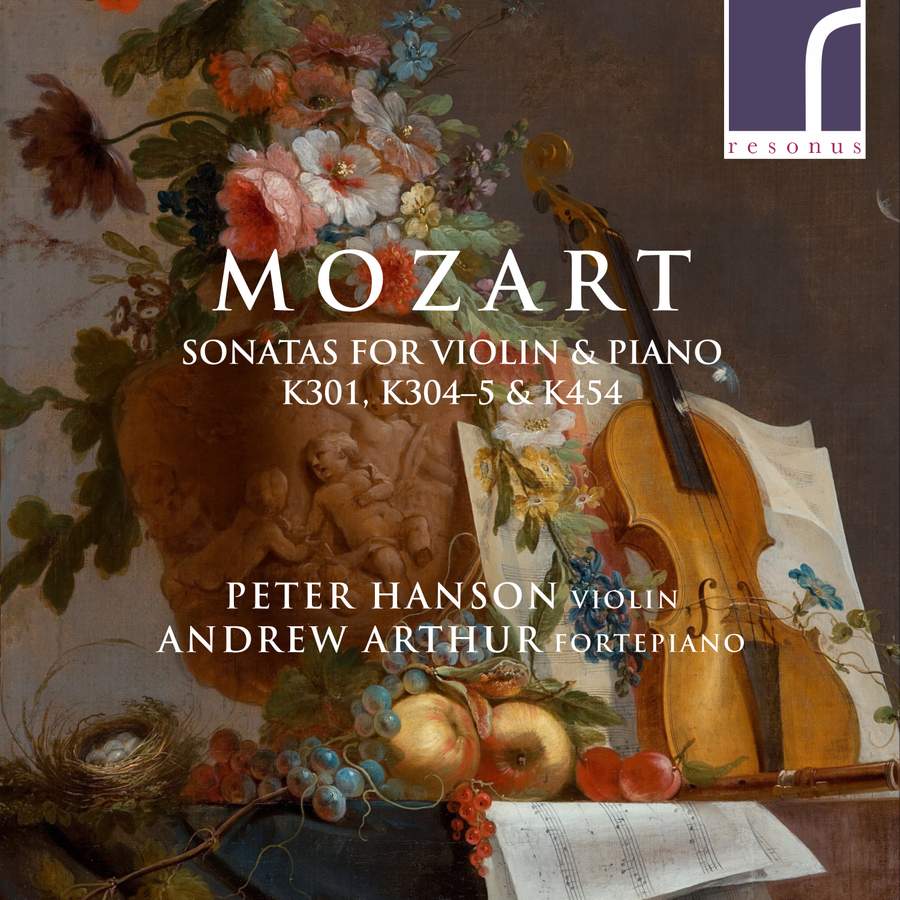 Review of MOZART Sonatas for Violin & Piano, K 301, 304, 305 & 454 (Peter Hanson)