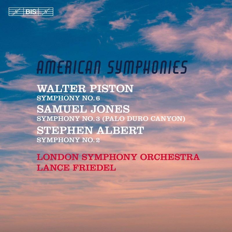 BIS2118. PISTON; JONES; ALBERT 'American Symphonies'