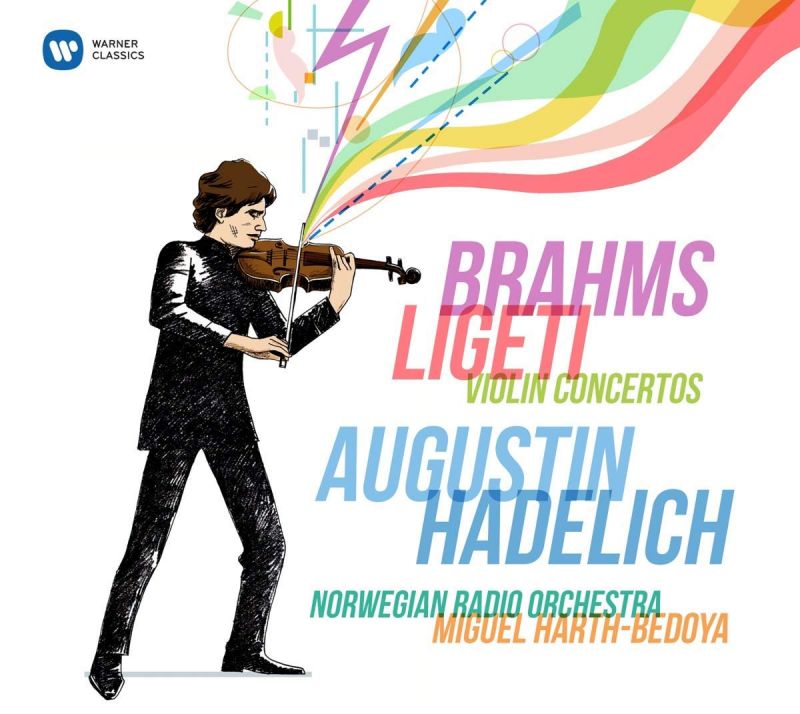 9029 55104-5. BRAHMS; LIGETI Violin Concertos (Hadelich)