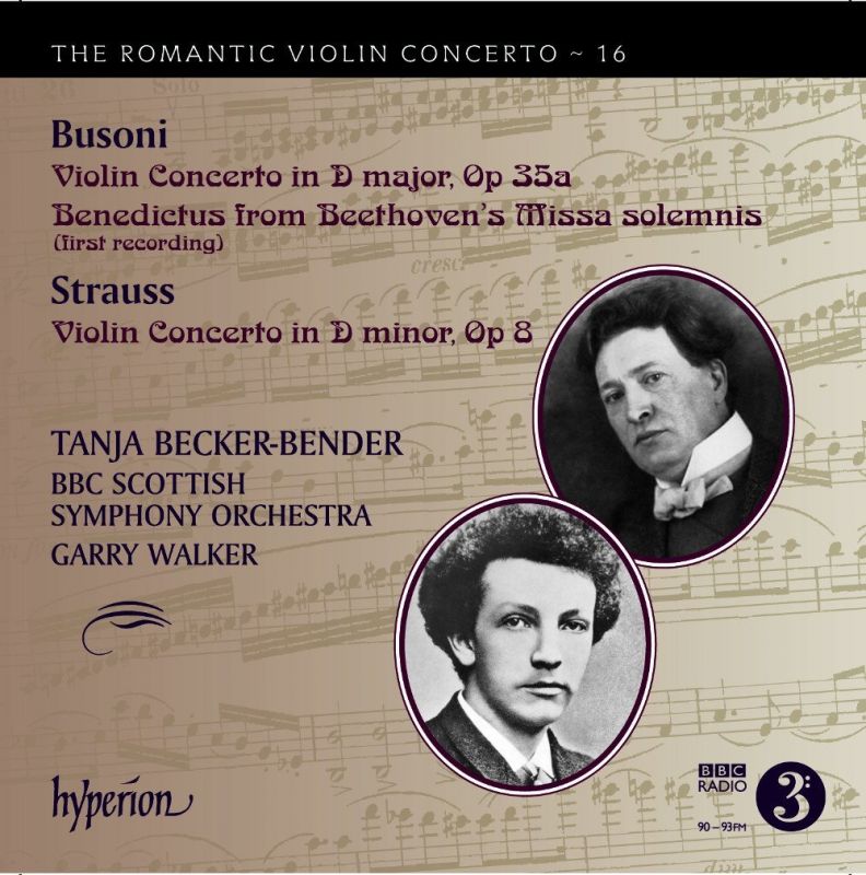 Review of BUSONI Violin Concerto STRAUSS Violin Concerto