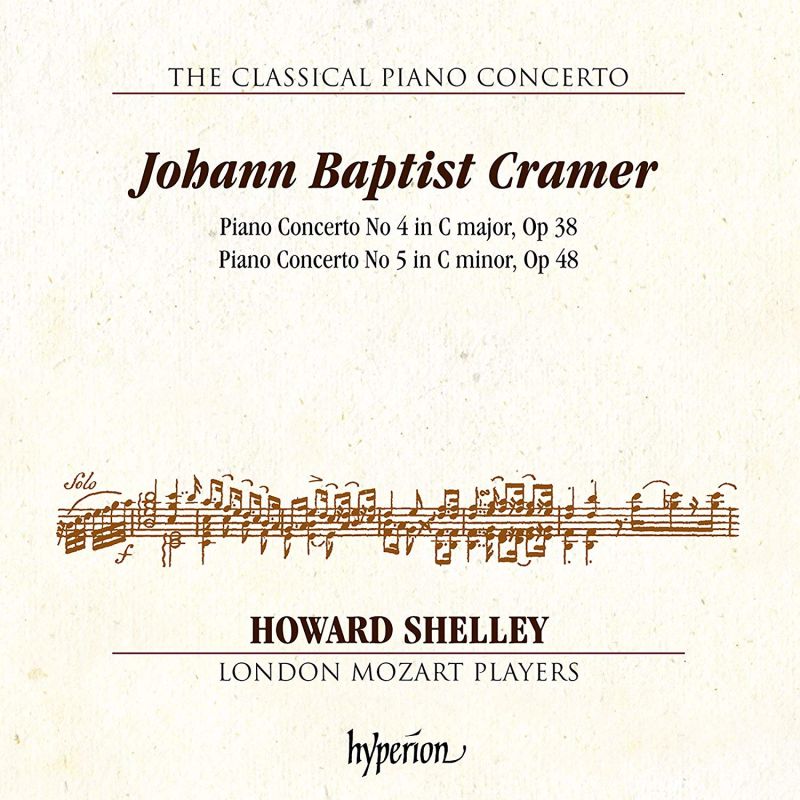CDA68270. CRAMER Piano Concertos Nos 4 & 5 (Howard Shelley)