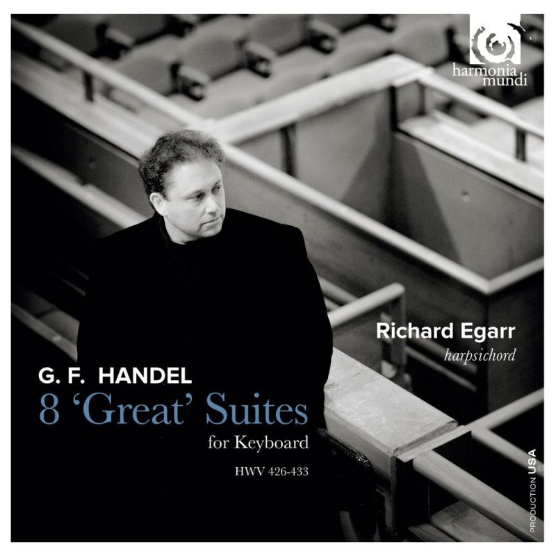 HMU90 7581/82. HANDEL 8 'Great' Suites. Richard Egarr