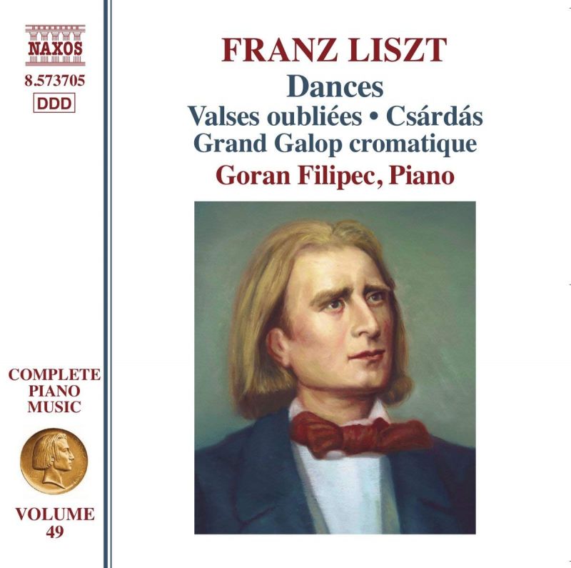 8 573705. LISZT Complete Piano Music: Dances (Filipec)