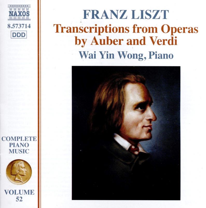 Review of LISZT Transcriptions from Opera by Auber and Verdi (Wai Yin Wong)