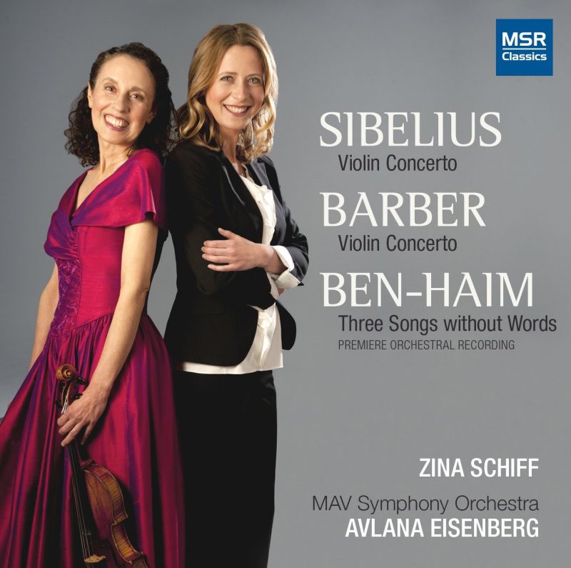 MS1459. SIBELIUS; BARBER Violin Concertos. Zina Schiff