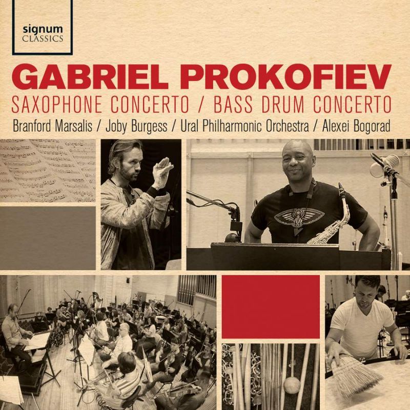 Review of G PROKOFIEV Saxophone Concerto; Bass Drum Concerto