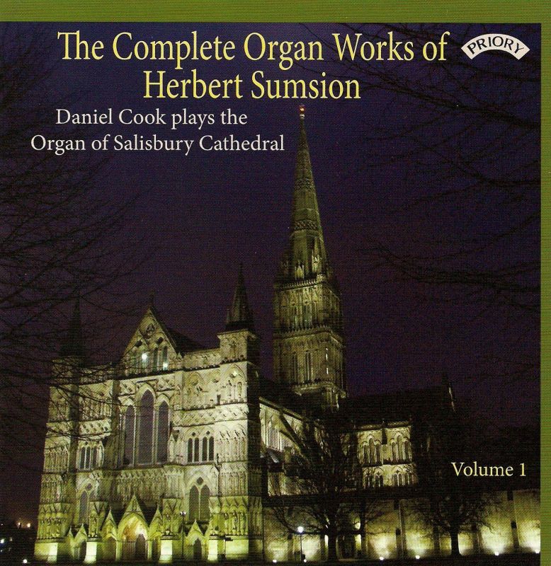 PRCD1075 . SUMSION Complete Organ Works Vol 1. Daniel Cook