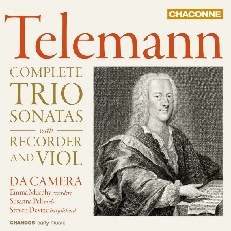 CHAN0817. TELEMANN Complete Trio Sonatas with Recorder and Viol