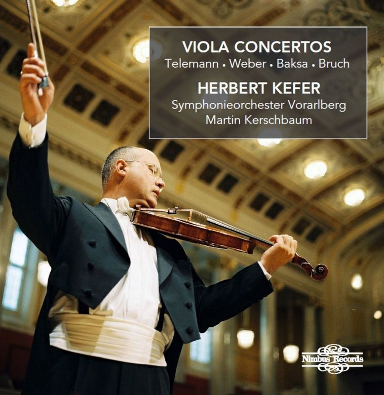 Review of TELEMANN; WEBER; BAKSA; BRUCH Viola Concerto